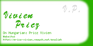 vivien pricz business card